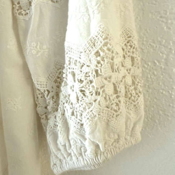 Sundance White Lace Blouse - Picture 4 of 6